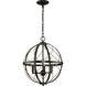 Brandywine 3 Light Antique Bronze Pendant Ceiling Light