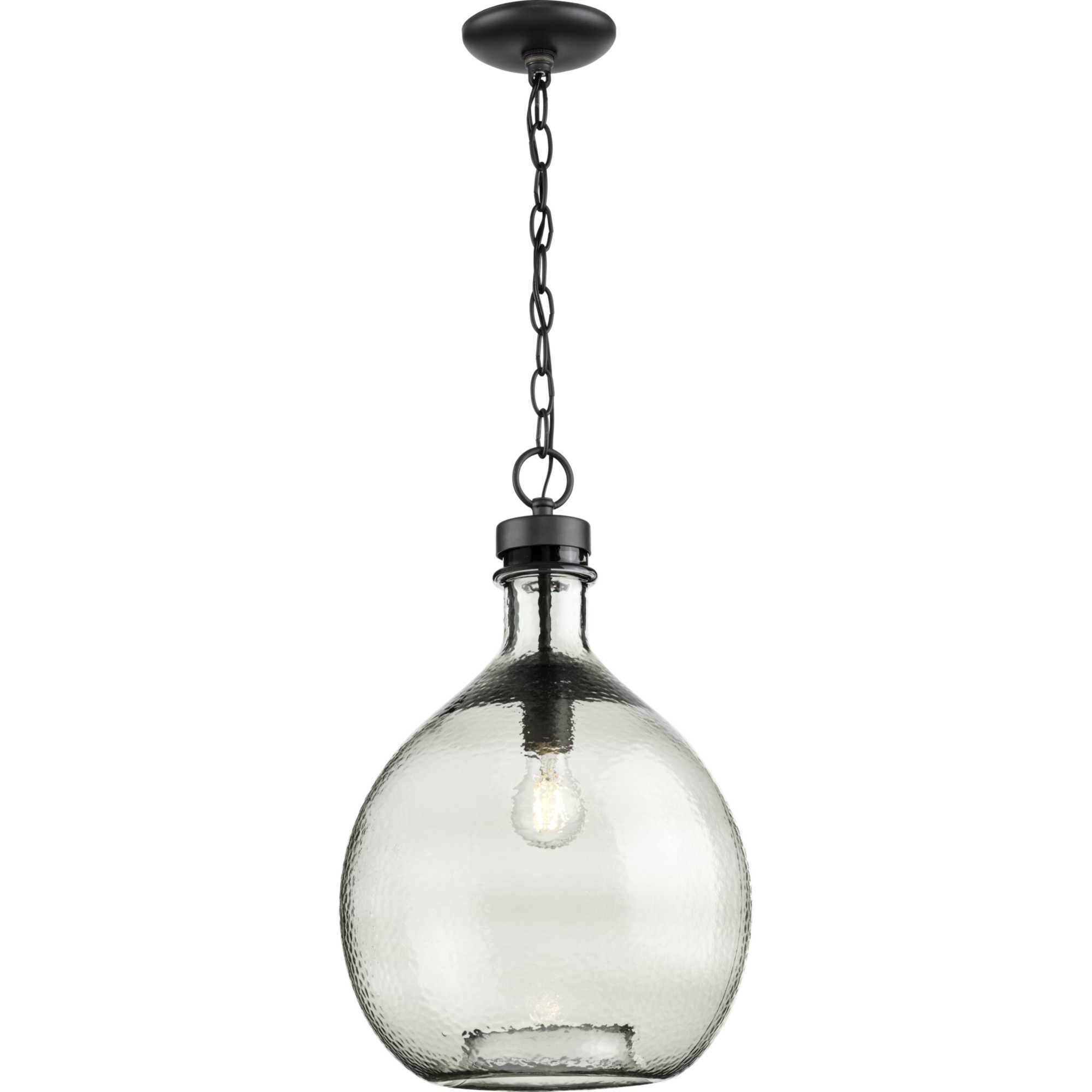 Zin 1 Light Graphite Pendant Ceiling Light, Design Series