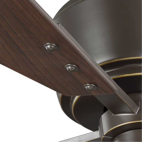 Chapin 54 inch Oil Rubbed Bronze with Distressed Walnut Blades Ceiling Fan
