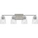 Vertex 4 Light 29 inch Brushed Nickel Bath Light Wall Light