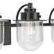 Northlake 4 Light 32.5 inch Matte Black Bath Light Wall Light