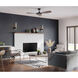 Spicer 54 inch Matte Black with Antique Black Blades Outdoor Ceiling Fan