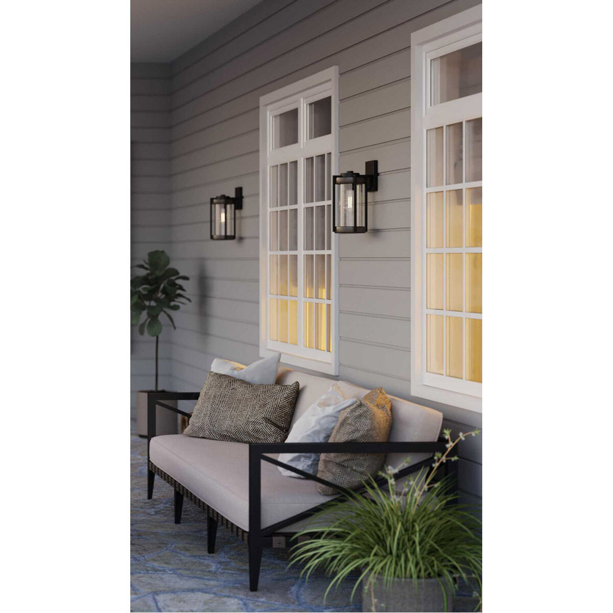 Whitmire 1 Light 13 inch Matte Black Outdoor Wall Lantern