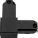 Alpha Trak Black Track Connector Ceiling Light in Outside Polarity