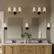 Celino 3 Light 23.25 inch Black Vanity Light Wall Light