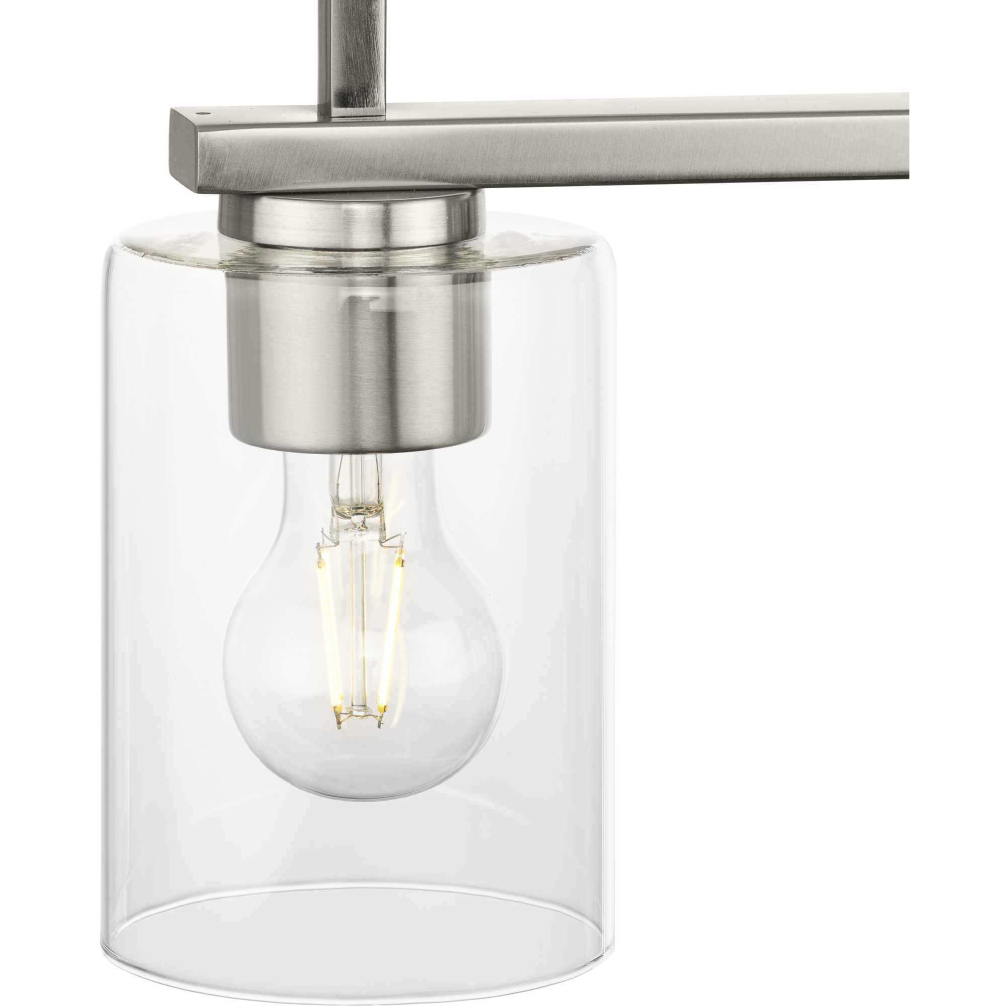 Goodwin 4 Light 40.38 inch Brushed Nickel Linear Chandelier Ceiling Light