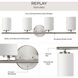 Replay 4 Light 31.13 inch Brushed Nickel Bath Vanity Wall Light