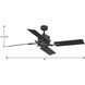 Bedwin 56 inch Graphite with Grey Weathered Wood Blades Ceiling Fan