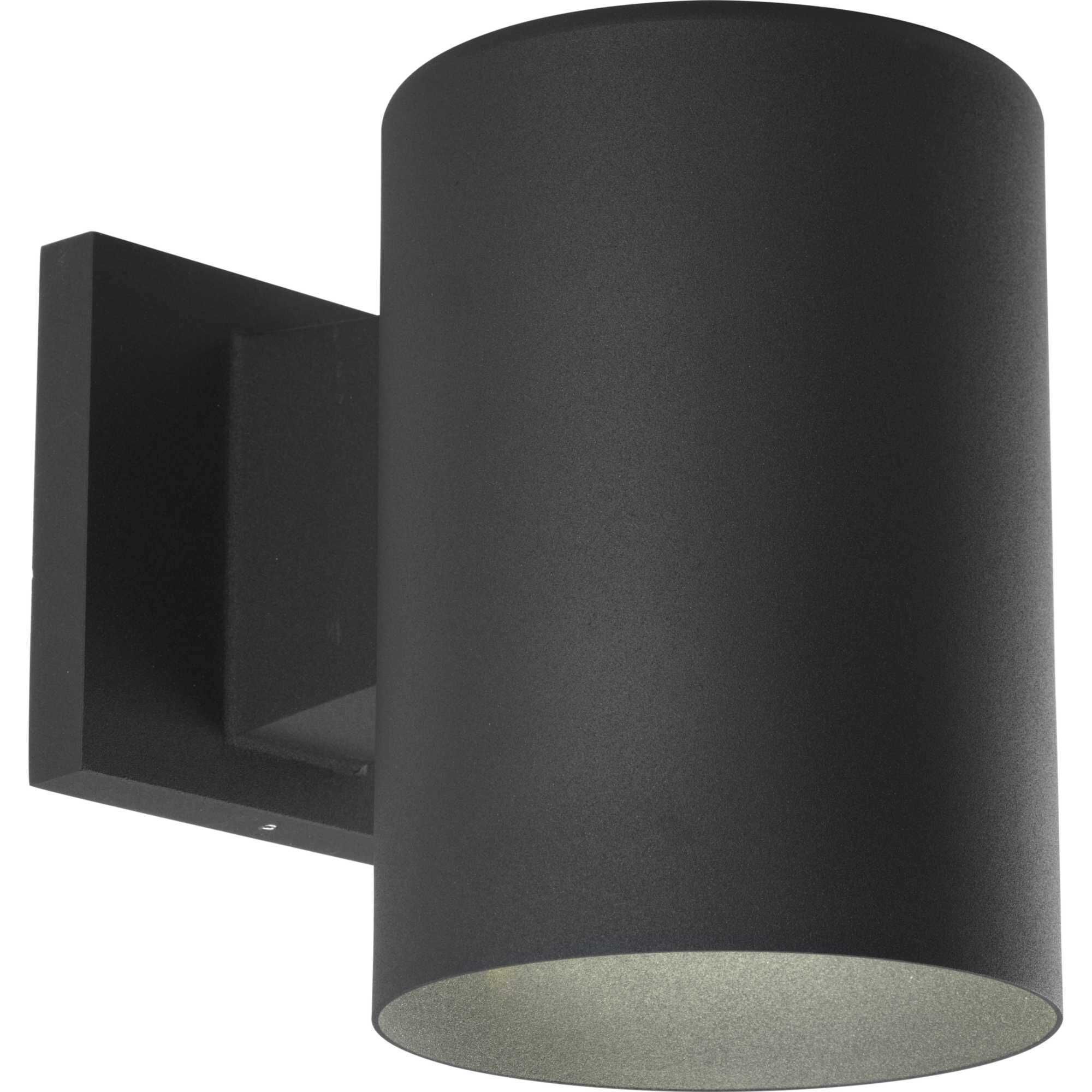 Cylinder Outdoor Wall Cylinder in Black, Standard Lamping