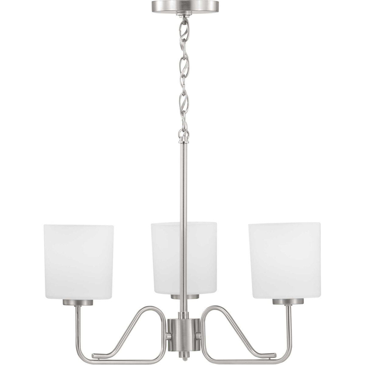 Tobin 3 Light 22.38 inch Brushed Nickel Chandelier Ceiling Light
