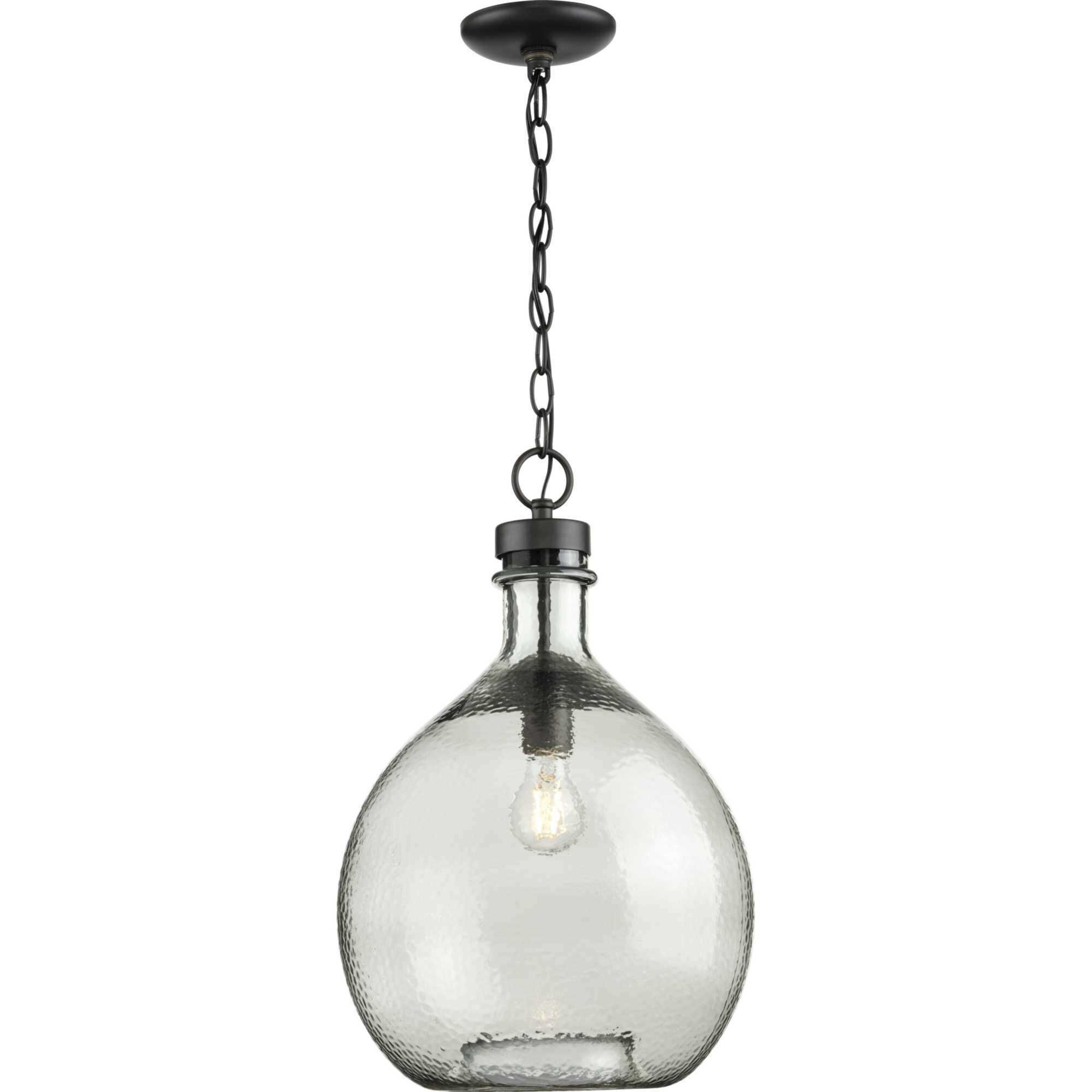 Zin 1 Light Graphite Pendant Ceiling Light, Design Series