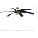 Insigna 72 inch Vintage Brass with Matte Black Blades Ceiling Fan