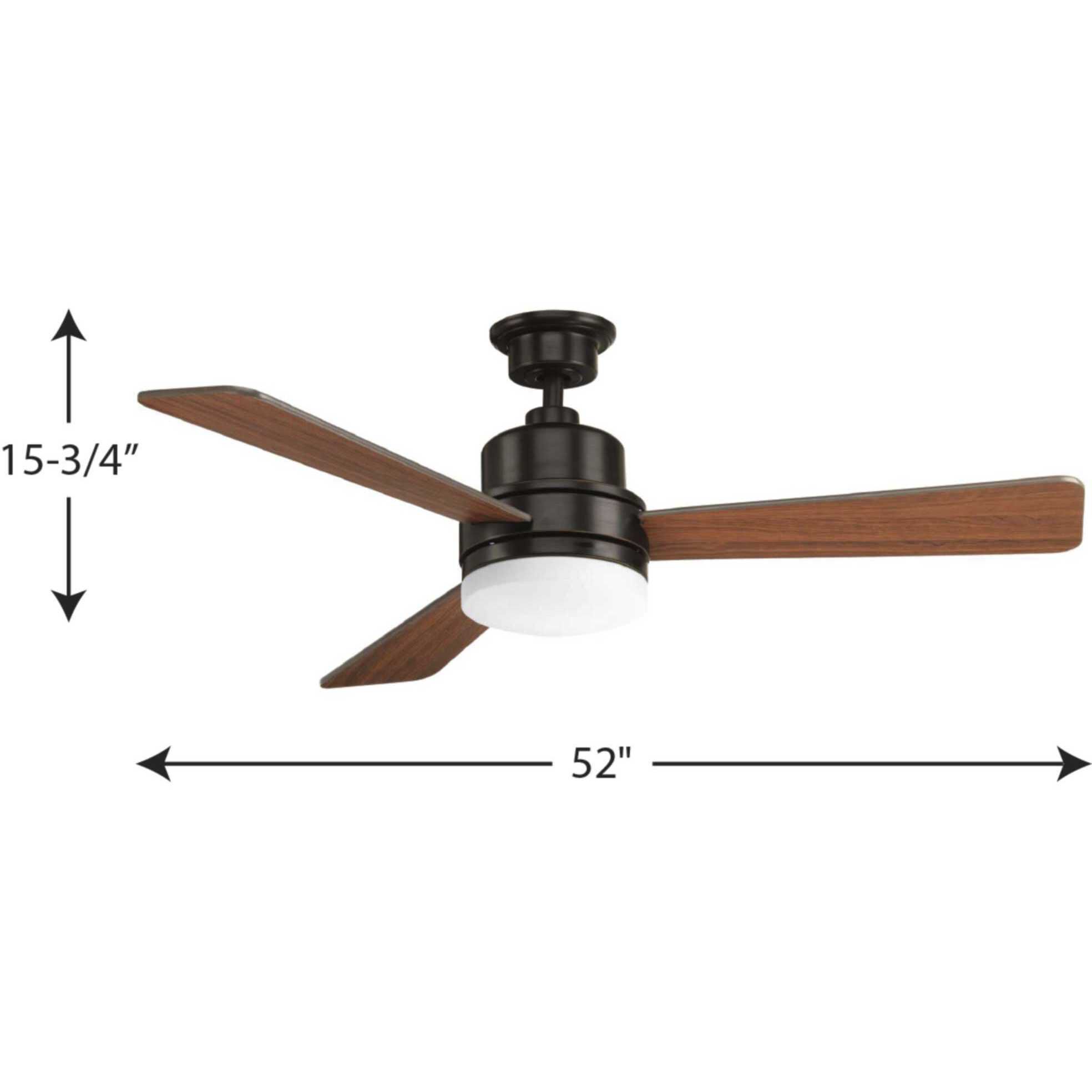 Progress P2556-2030K Trevina II 52 inch Antique Bronze with Medium