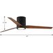 Braden 56 inch Architectural Bronze with Classic Walnut/Medium Cherry Blades Hugger Ceiling Fan, Progress LED