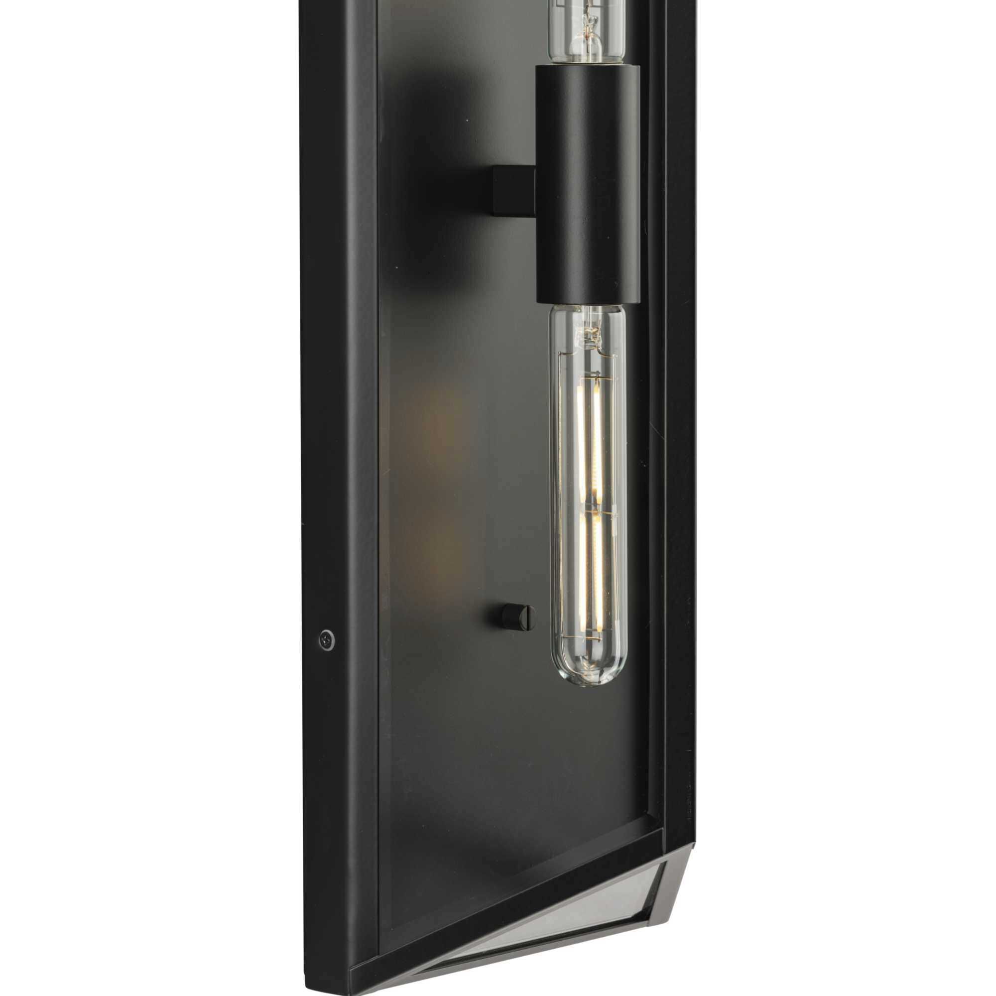 Bristol 2 Light 24 inch Matte Black Outdoor Wall Lantern