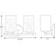 Riley 2 Light 16 inch Matte Black Bath Vanity Wall Light