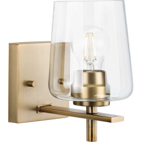 Calais 1 Light 7 inch Vintage Brass Bath Vanity Wall Light