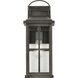 Williamston 1 Light 18 inch Antique Pewter Outdoor Wall Lantern, Large