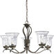 Essex 5 Light 26 inch Heirloom Chandelier Ceiling Light