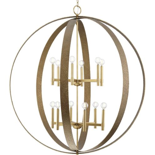 Allegheny 12 Light 42.87 inch Soft Gold Chandelier Ceiling Light, Design Series