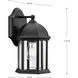 Dillard 1 Light 11 inch Textured Black Outdoor Wall Lantern