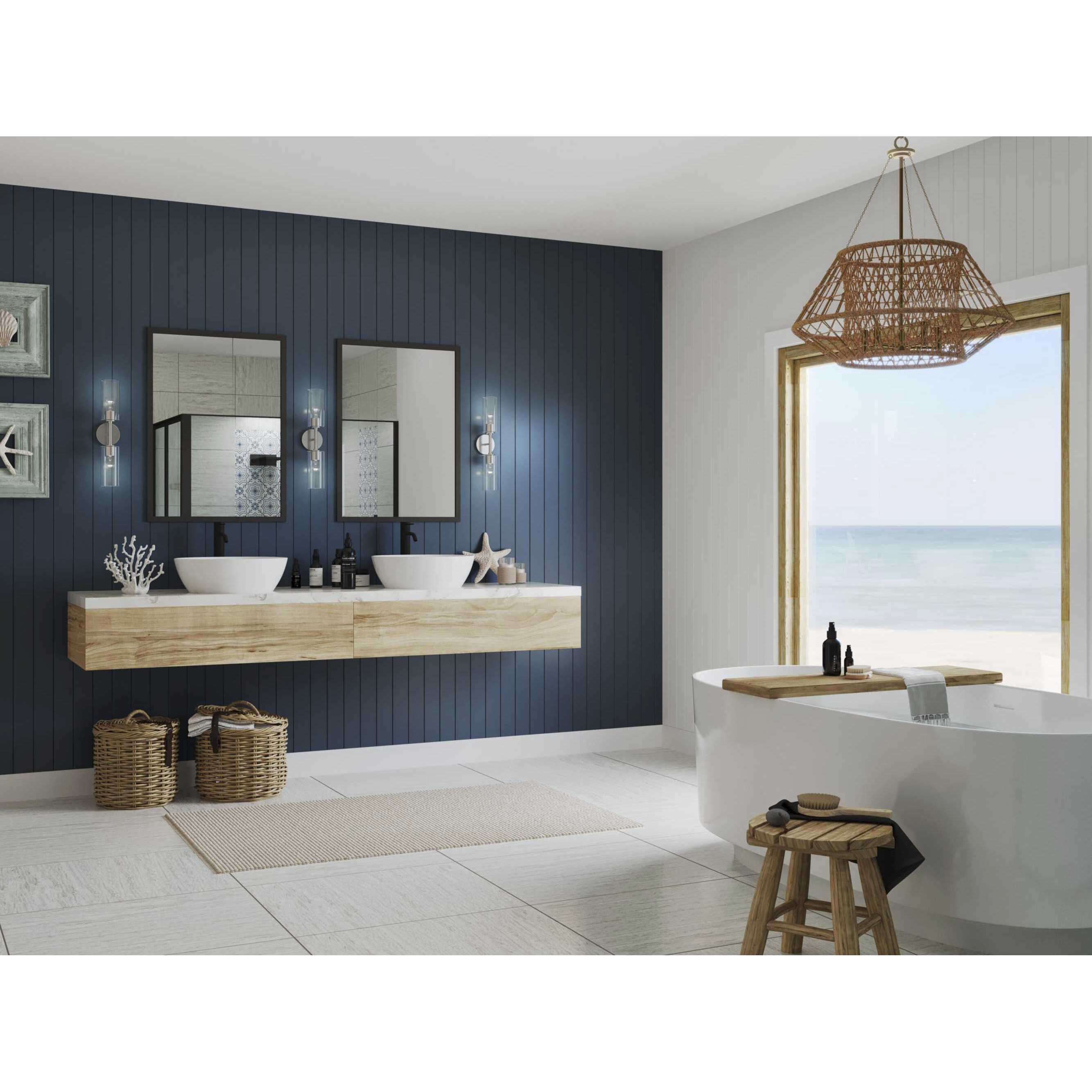 Cofield 2 Light 5.62 inch Brushed Nickel Wall Bracket Wall Light