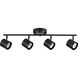 Kitson 4 Light 120 Black Multi-Directional Track Ceiling Light