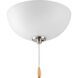 Bravo 3 Light Brushed Nickel Fan Light Kit in Etched