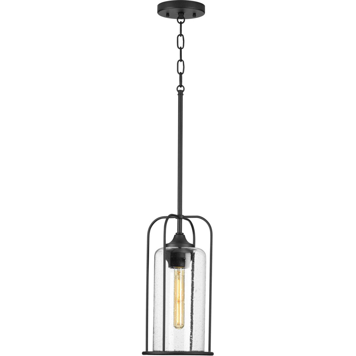 Watch Hill 1 Light 8 inch Textured Black Outdoor Pendant Lantern