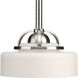 Torque 1 Light 6 inch Brushed Nickel Mini-Pendant Ceiling Light