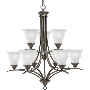 Trinity 9 Light 30 inch Antique Bronze Chandelier Ceiling Light in Bulbs Not Included, Standard