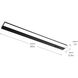 Arza Select LED 30 inch Black Undercabinet Light