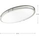 LED CTC COMM LED 18 inch Brushed Nickel Flush Mount Ceiling Light, Progress LED