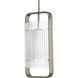Coupe 1 Light 9 inch Brushed Nickel Outdoor Hanging Lantern