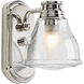 Academy 1 Light 5.38 inch Polished Chrome Bath Vanity Wall Light