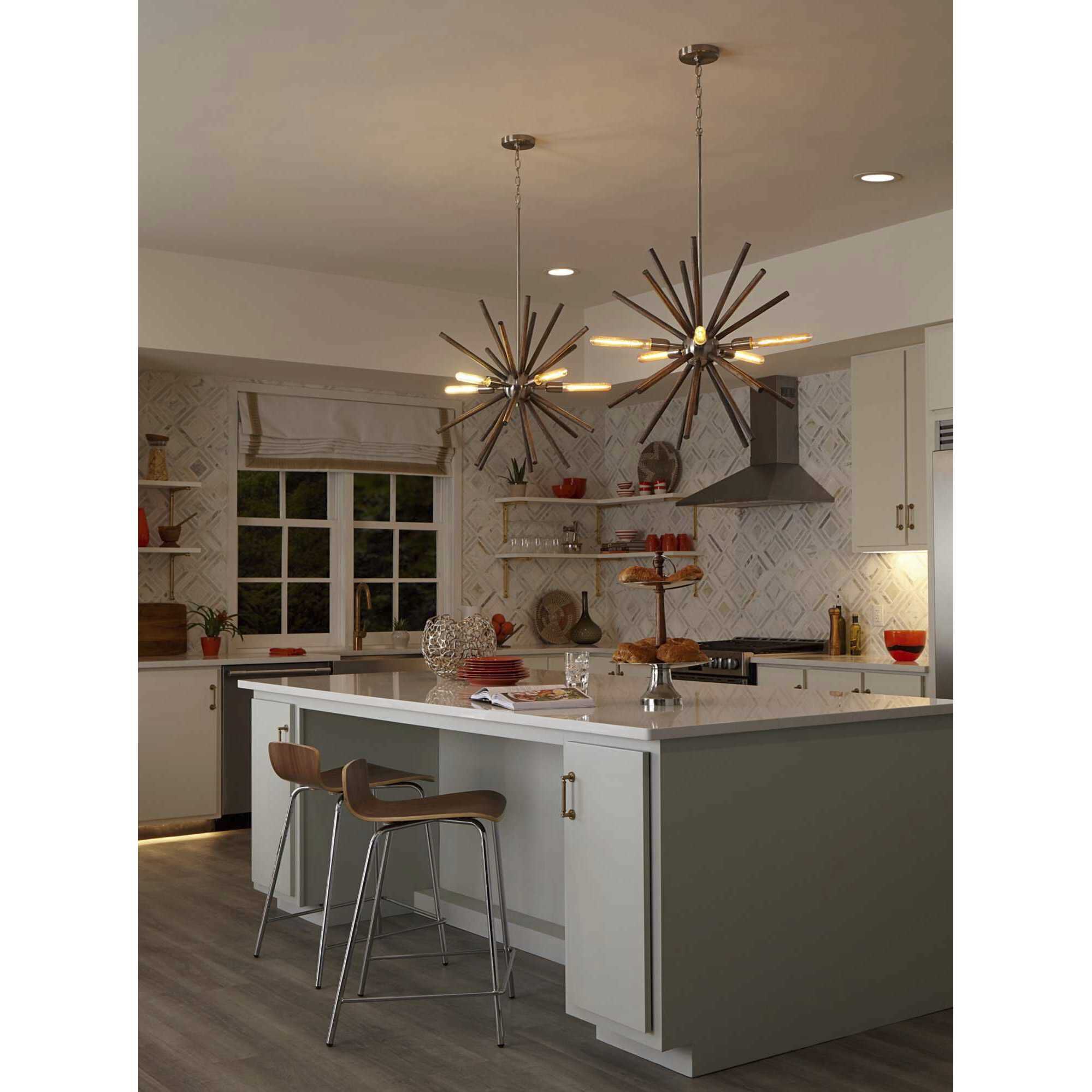Progress P400270-009 Thorpe 5 Light 28 inch Brushed Nickel