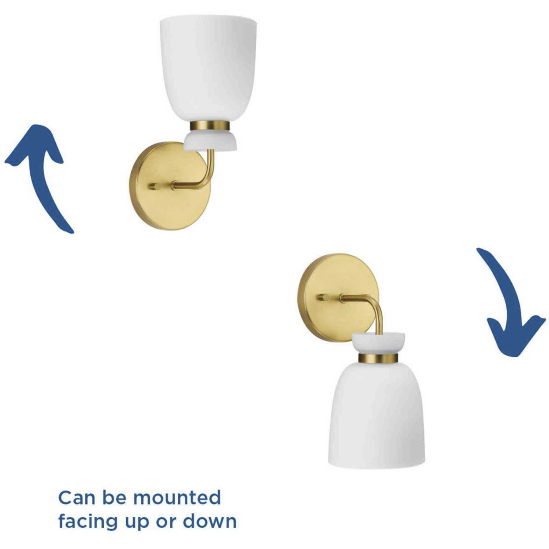 Lexie 1 Light 5.12 inch Brushed Gold Bathroom Vanity Light Wall Light