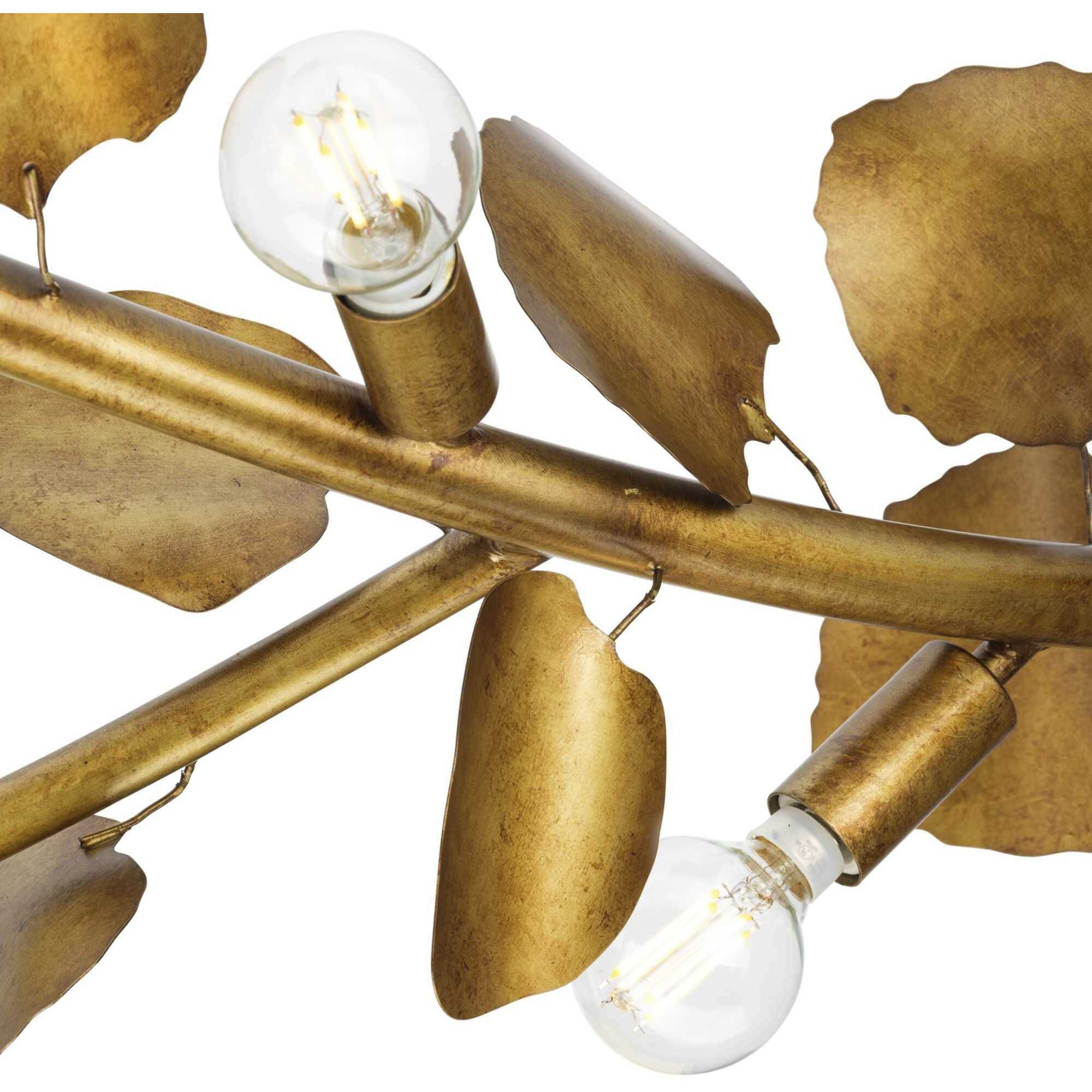 Laurel 7 Light 50.5 inch Gold Ombre Linear Chandelier Ceiling Light, Design Series