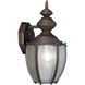 Roman Bronze 1 Light 14 inch Roman Bronze Outdoor Wall Lantern