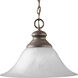 Bedford 1 Light 16 inch Cobblestone Pendant Ceiling Light in Etched Alabaster