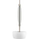 Divot 1 Light 7 inch Brushed Nickel Mini-Pendant Ceiling Light
