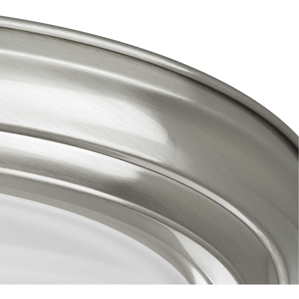 Dome Glass CTC 2 Light 13.25 inch Brushed Nickel Flush Mount Ceiling Light in Alabaster Glass