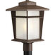 Loyal 1 Light 18 inch Antique Bronze Outdoor Post Lantern