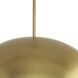 Perimeter 1 Light 23.62 inch Brushed Gold Pendant Ceiling Light