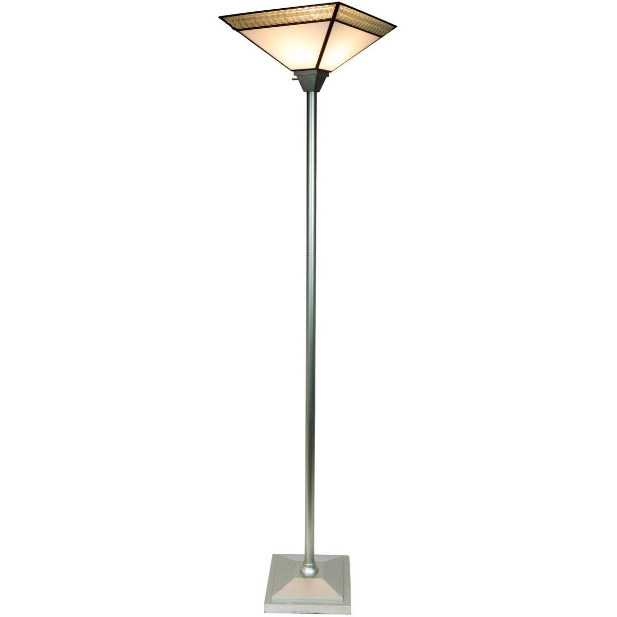 Springdale 72 inch 100.00 watt Silver Torchiere Floor Lamp Portable Light