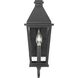 Richmond Hill 1 Light 17.5 inch Textured Black Outdoor Wall Lantern, Design Series