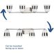 Haven 4 Light 34 inch Brushed Nickel Bath Light Wall Light