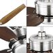 Byars 54 inch Brushed Nickel with Chestnut/American Walnut Blades Ceiling Fan