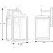 Grandbury 1 Light 14 inch Textured Black Outdoor Wall Lantern, with DURASHIELD, Medium