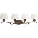 Club 4 Light 34 inch Antique Bronze Bath Light Wall Light